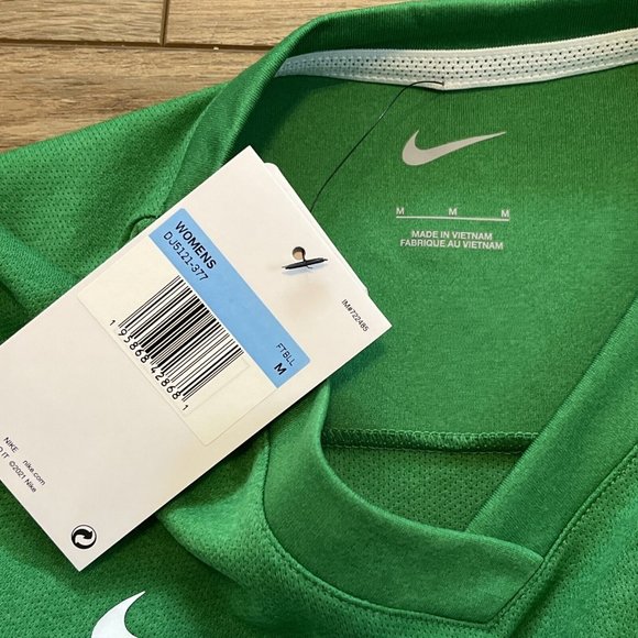 Women's Nike Sideline Shirt SZ Medium Green Oregon Ducks Football Jersey - Picture 7 of 9